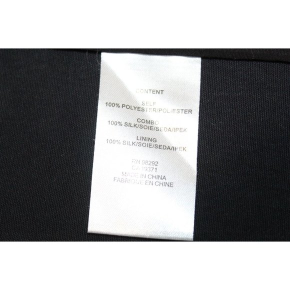 Tibi Black Double Breasted Button Down Blazer Jacket White Piping Women's Size 8 - Picture 5 of 6